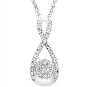 Macy's
Diamond Cluster Infinity Pendant Necklace
